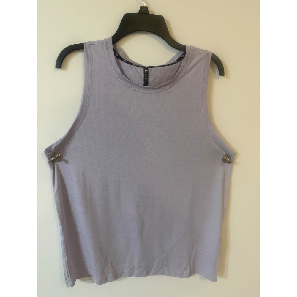LEG3ND Womens Lavender Purple Activewear Tank Top Sleeveless Gym Shirt Medium